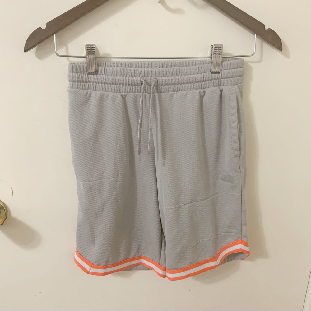 5/$25 Gap Fit boys kids gym gray stripe shorts medium